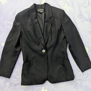 Classic Liz Claiborne lined black blazer